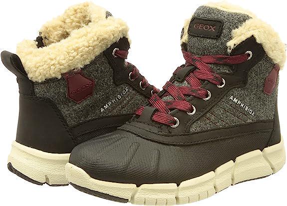 Ботинки зимние Geox Flexyper р. 35 Dk Grey/Bordeaux (18551266)