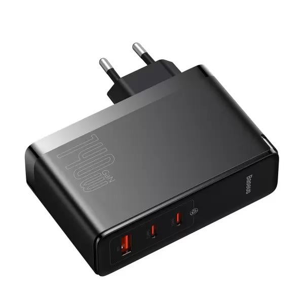 Зарядное устройство сетевое Baseus GaN5 Pro Fast Charger QC4.0+PD3.1 140W USB+2Type-C 5A с кабелем Type-C to Type-C 240W 48V/5A 1 м - фото 3 Зарядное устройство сетевое Baseus GaN5 Pro Fast Charger QC4.0+PD3.1 140W USB+2Type-C 5A с кабелем Type-C to Type-C 240W 48V/5A 1 м - фото 3