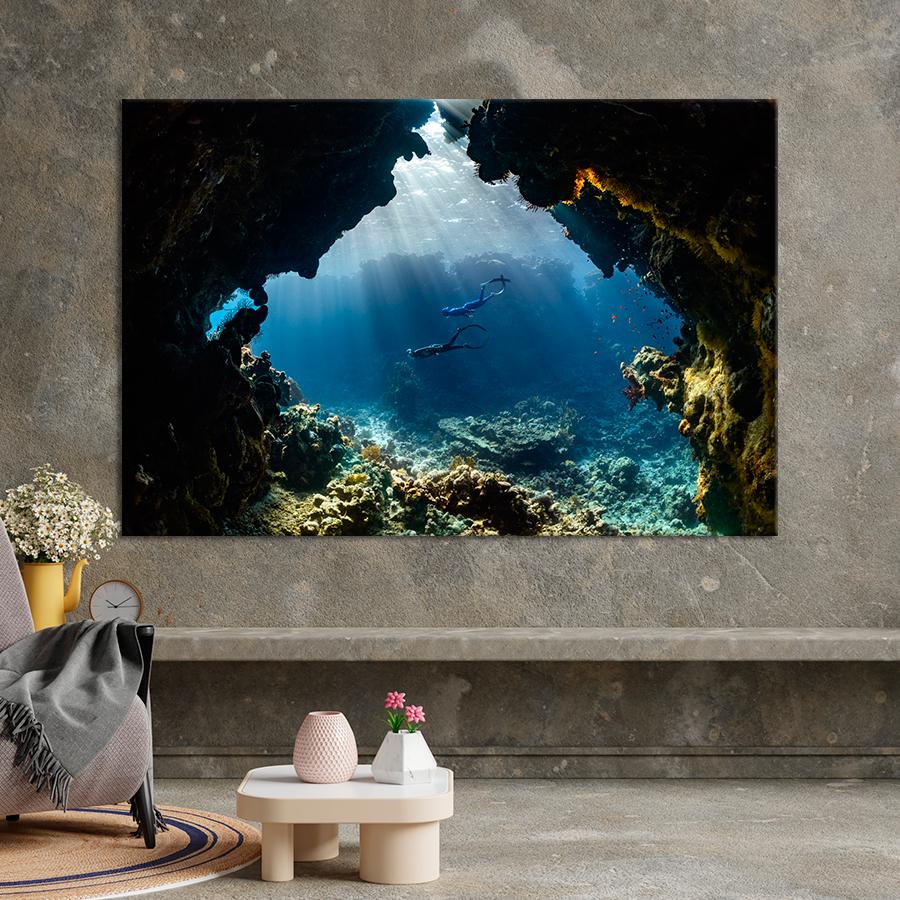 Картина спорт Пара дайверов 120x80 см (A1260-1)