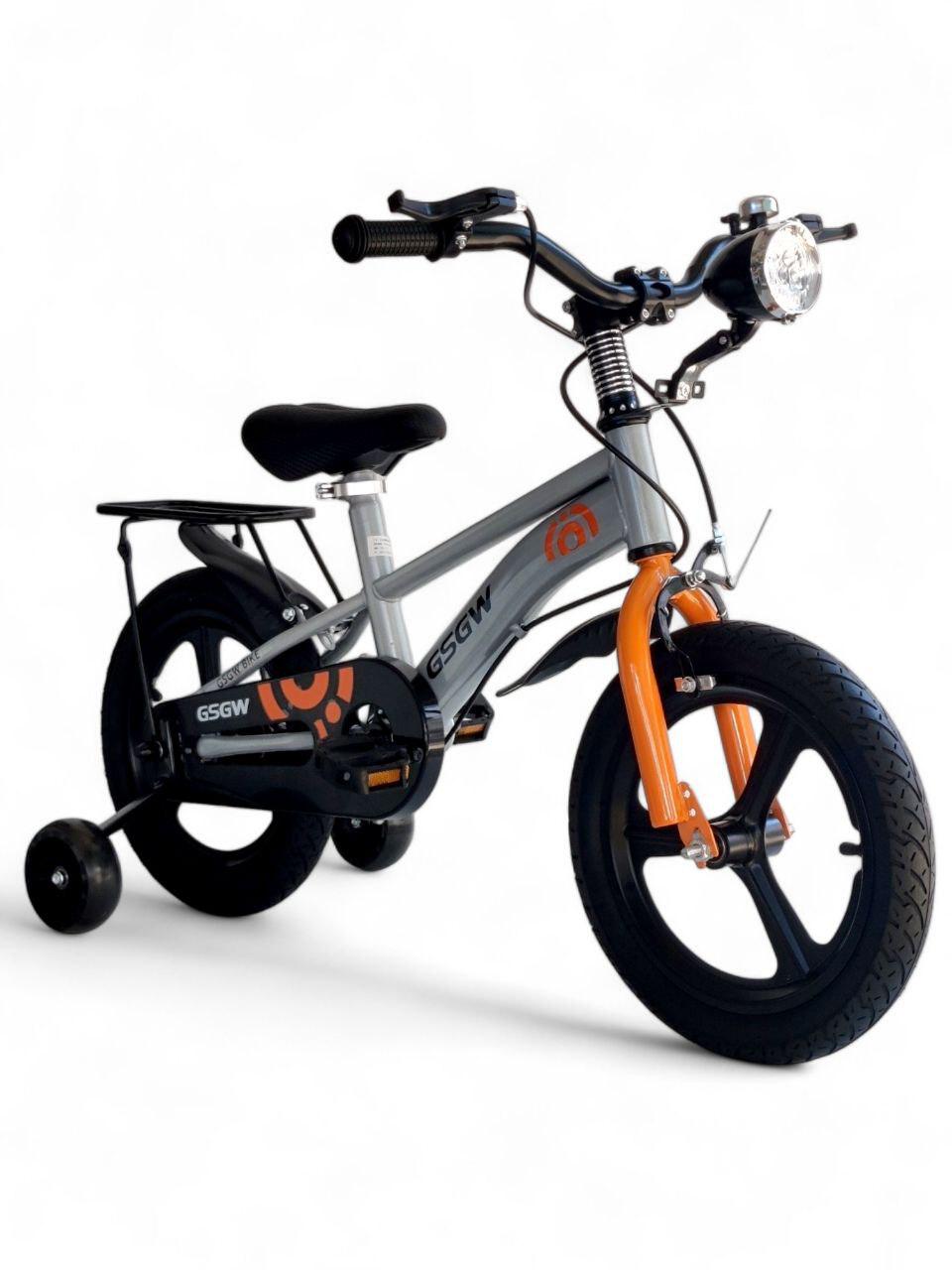 Детский велосипед двухколесный с учебными колесами GSGW Bike 5188-88A-12 Серый (5188-88A-12r-s1) - фото 1 Детский велосипед двухколесный с учебными колесами GSGW Bike 5188-88A-12 Серый (5188-88A-12r-s1) - фото 1