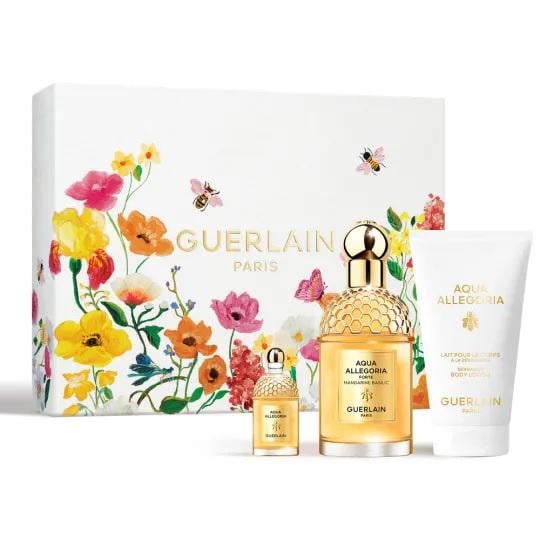Подарочный набор для женщин Guerlain Aqua Allegoria Mandarine Basilic Forte парфюмированная вода 75 мл/лосьон для тела 75 м (105640)