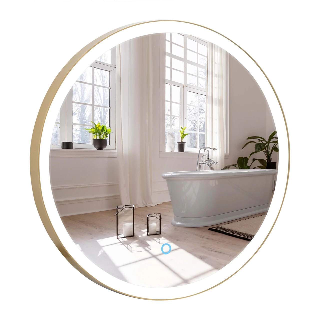 Дзеркало Lorenzo D-50 sensor з підсвічуванням Gold (2451630709)