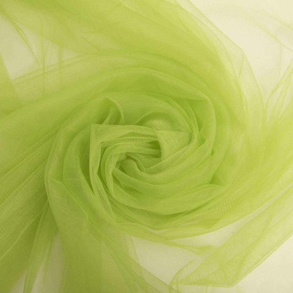 Тканина фатин V-H32 євро 3,0 м Салат (23707) - фото 1 Тканина фатин V-H32 євро 3,0 м Салат (23707) - фото 1