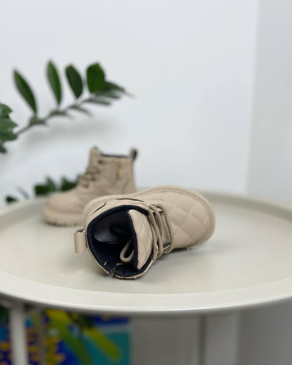 Ботинки детские осенние 1111 р. 21 Бежевый (23180548) - фото 5 Ботинки детские осенние 1111 р. 21 Бежевый (23180548) - фото 5