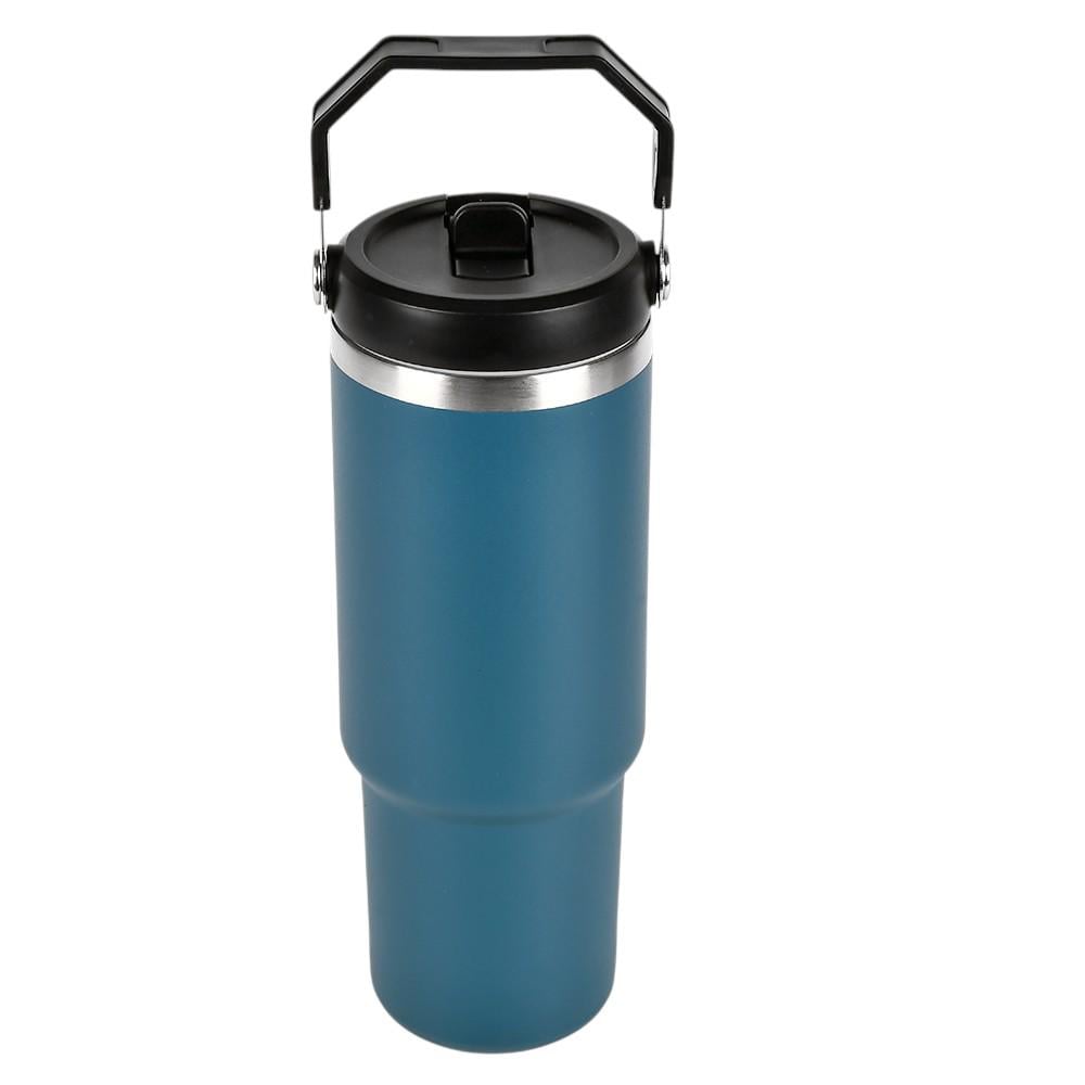 Термочашка Stenson MT-5472B с ручкой и клапаном 900 мл Синий с черным (29079428)