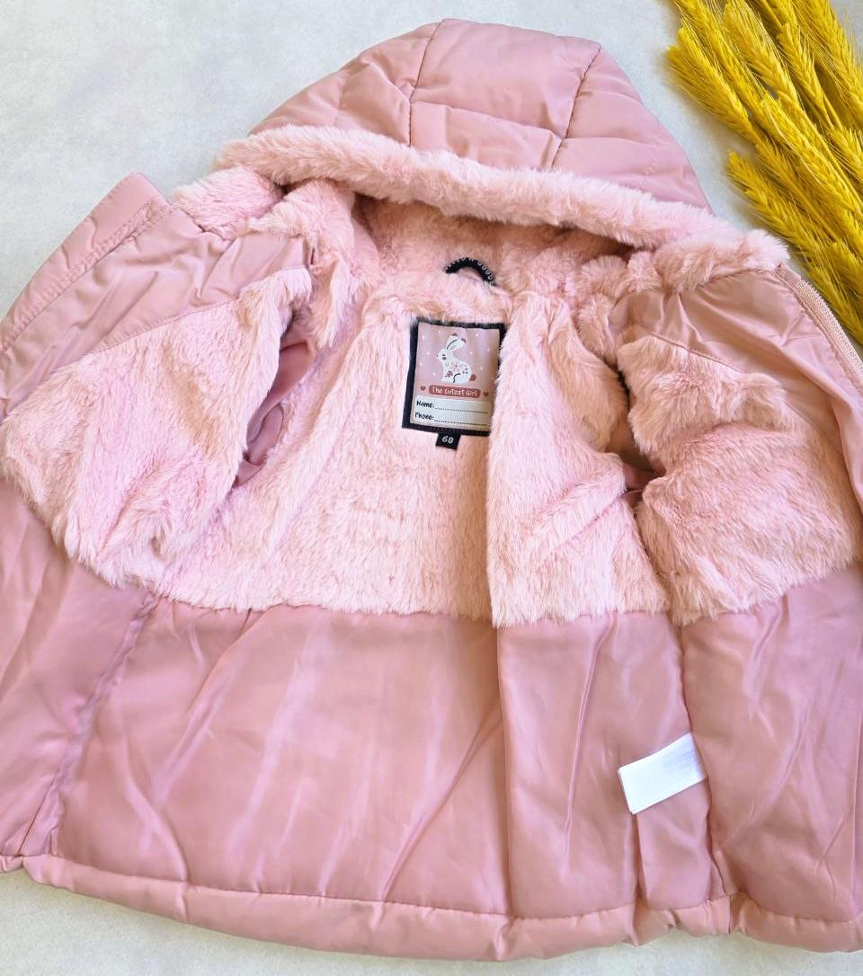 Куртка демісезонна з капюшоном C&A для дівчаток 3-6 міс 68 см (26483149) - фото 3 Куртка демісезонна з капюшоном C&A для дівчаток 3-6 міс 68 см (26483149) - фото 3