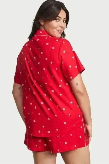 Піжама сорочка/шорти фланель Victoria's Secret Flannel Short Pajama Set S Червоний (26710319) - фото 2 Піжама сорочка/шорти фланель Victoria's Secret Flannel Short Pajama Set S Червоний (26710319) - фото 2