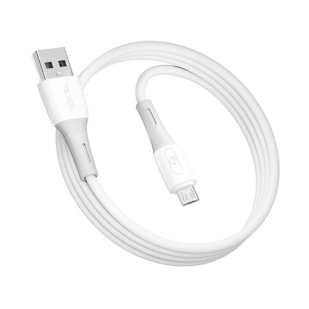 Кабель Ridea RC-SI35 Silicone Pro Micro-USB 3A 1 м White (3179)