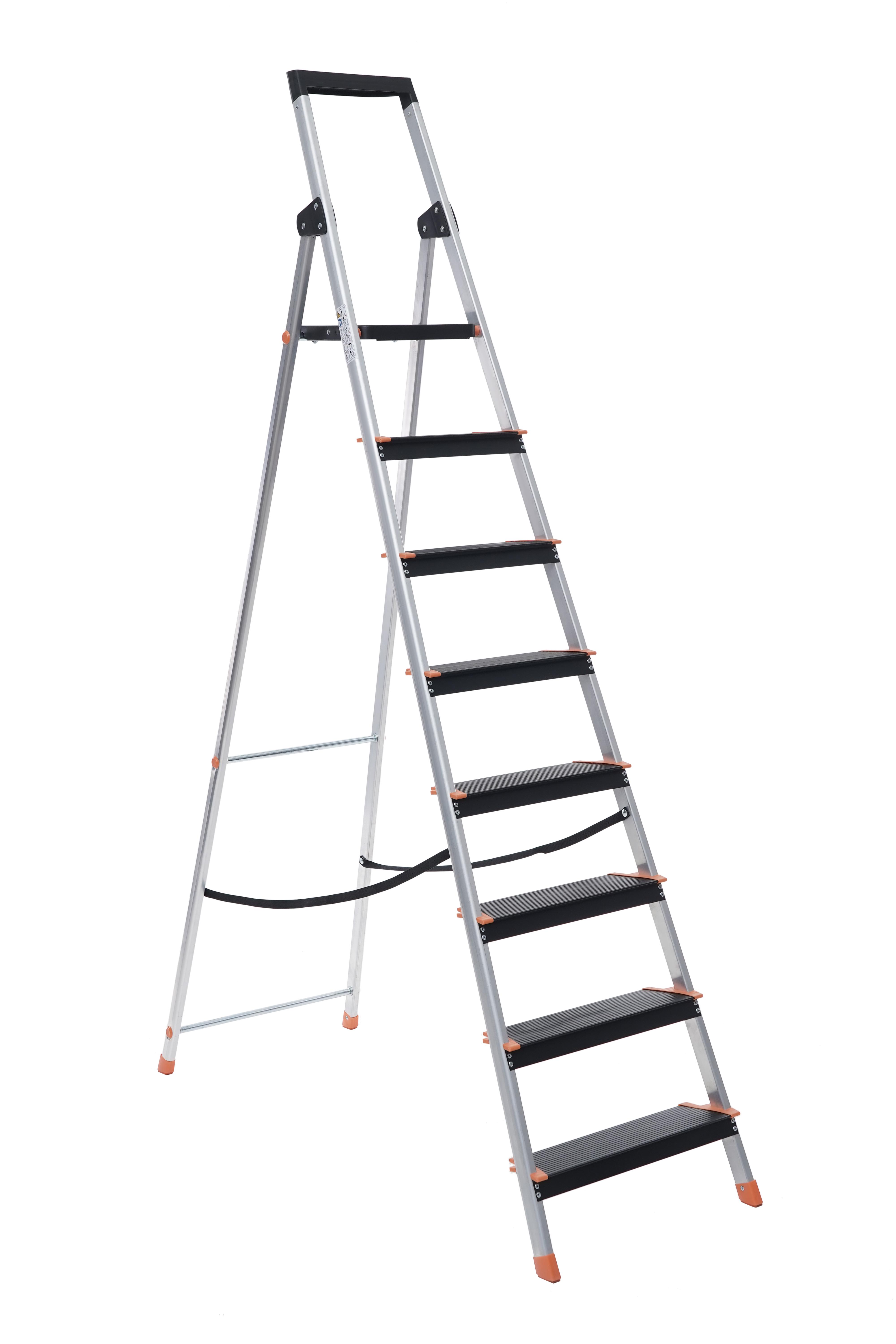 Cтремянка алюминиевая Steppy Forta 8 на 8 ступеней (4018C)