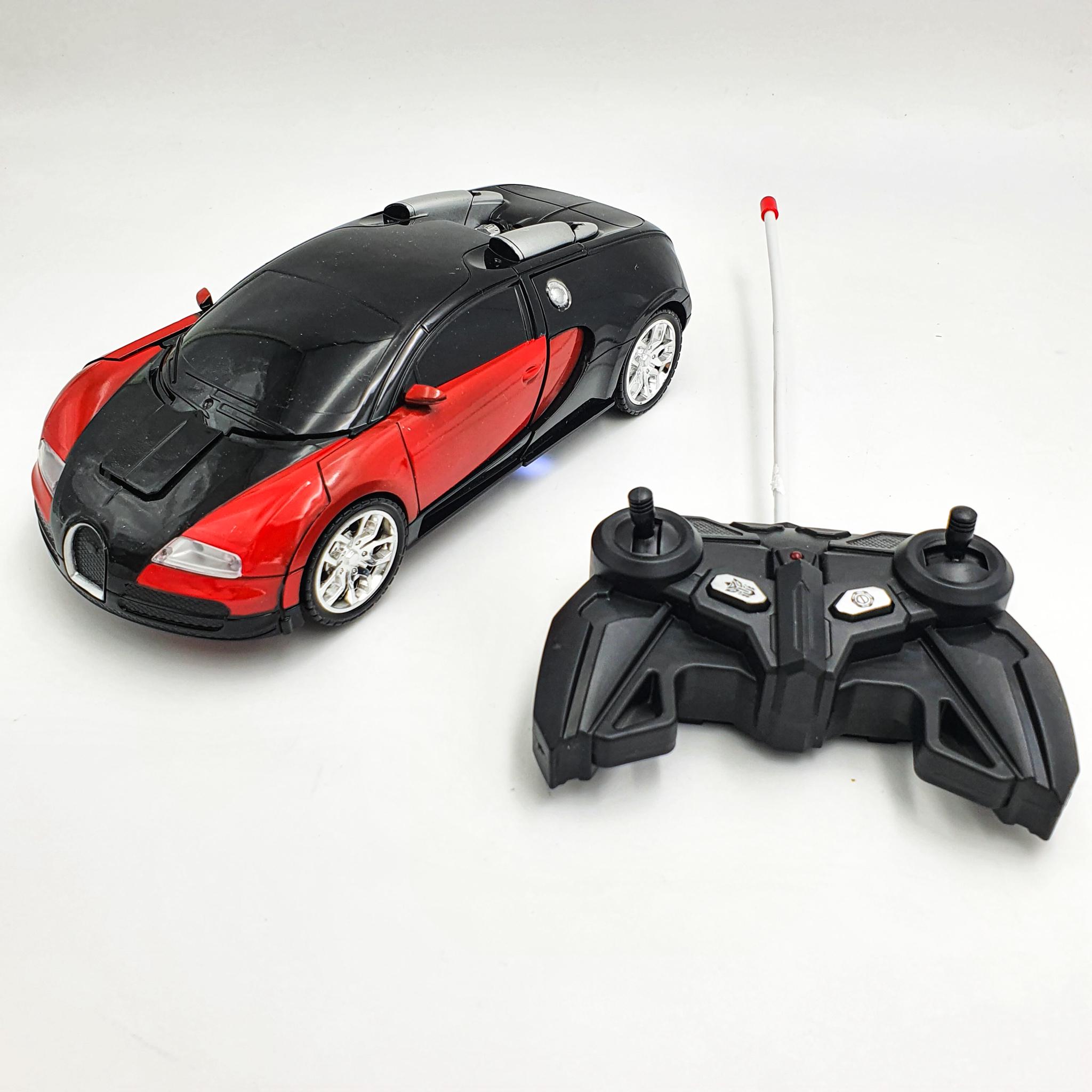 Машинка робот трансформер акумуляторний на радіокеруванні автобот 22см UKC Deformation червоний