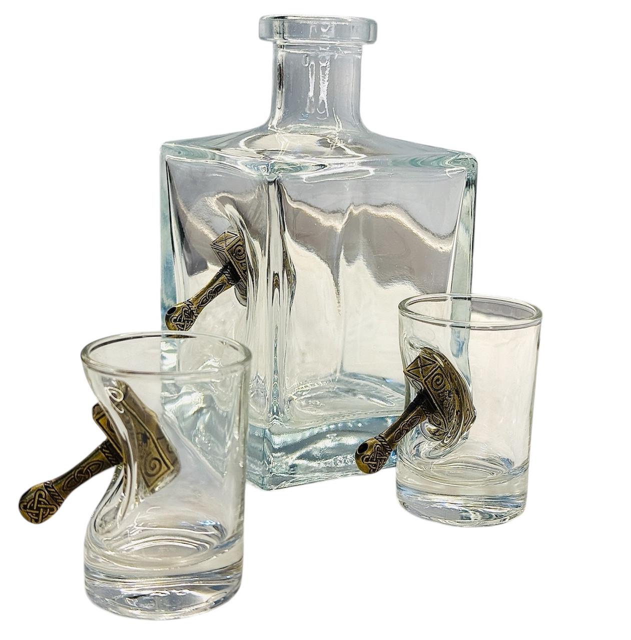 Набор Gorillas BBQ Кум Молот графин и 2 рюмки (GL8) Набор Gorillas BBQ Кум Молот графин и 2 рюмки (GL8)