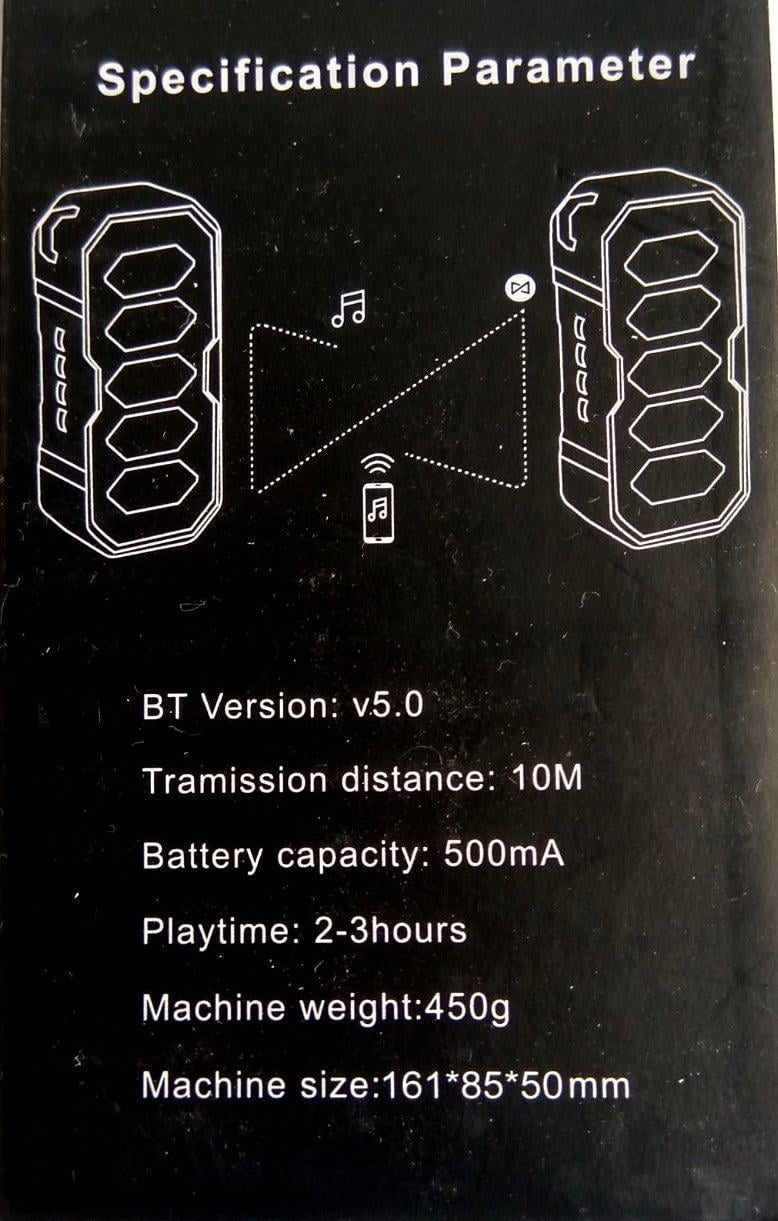 Портативна колонка Bluetooth E07 Black - фото 5