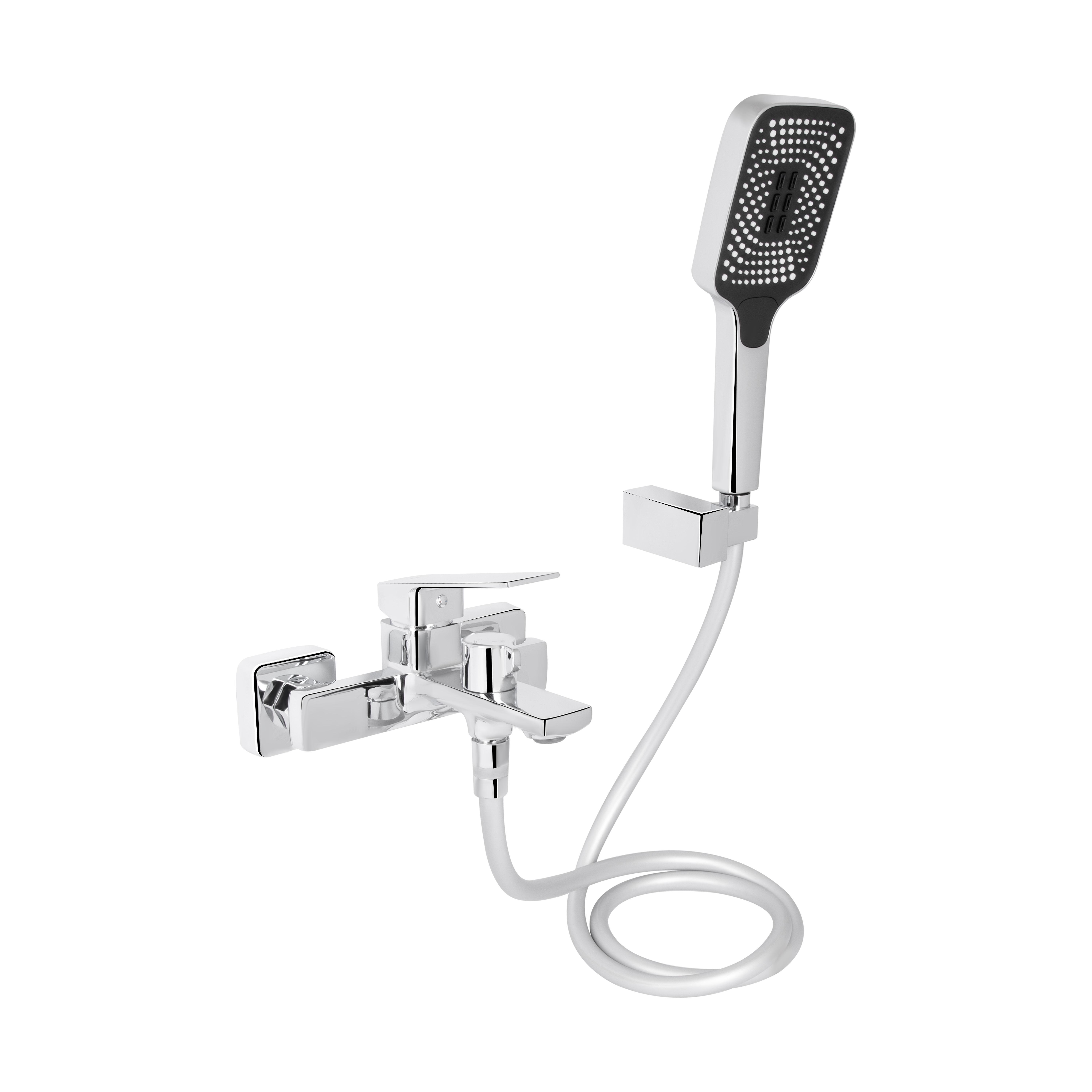 Смеситель для ванной Qtap Capricorn с душевым гарнитуром k35 Chrome (QTCAP3060102C48222)