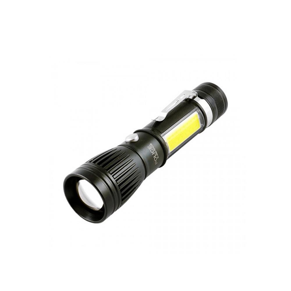 Фонарь 2545-T6-COB 1x18650 micro-USB Zoom