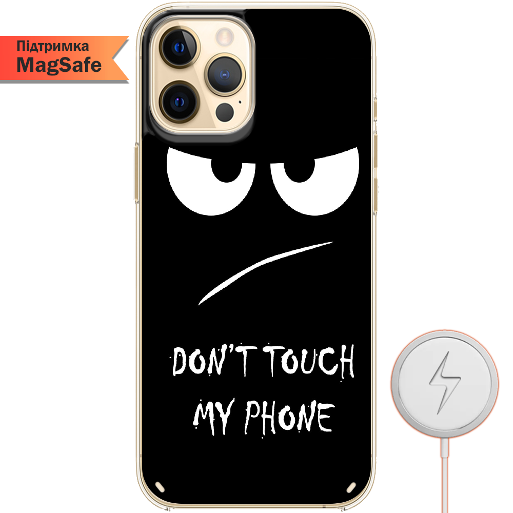 Чехол BoxFace iPhone 12 Pro Max Don't Touch my Phone Прозрачный силикон с поддержкой MageSafe (41085-up535-41499)