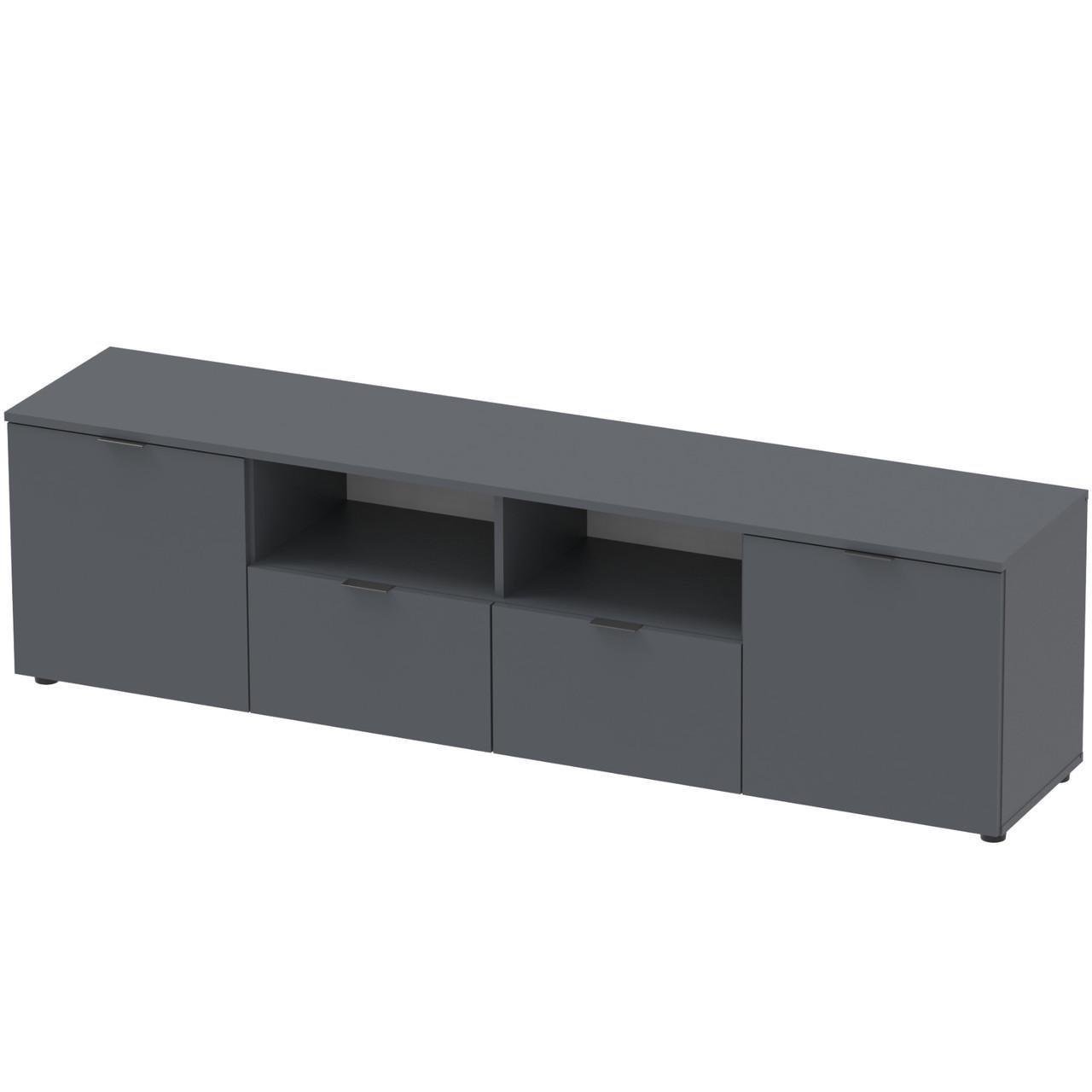 Тумба под ТВ Doros Рон 4 180х38х50 см Графитовый (DRS-011299)