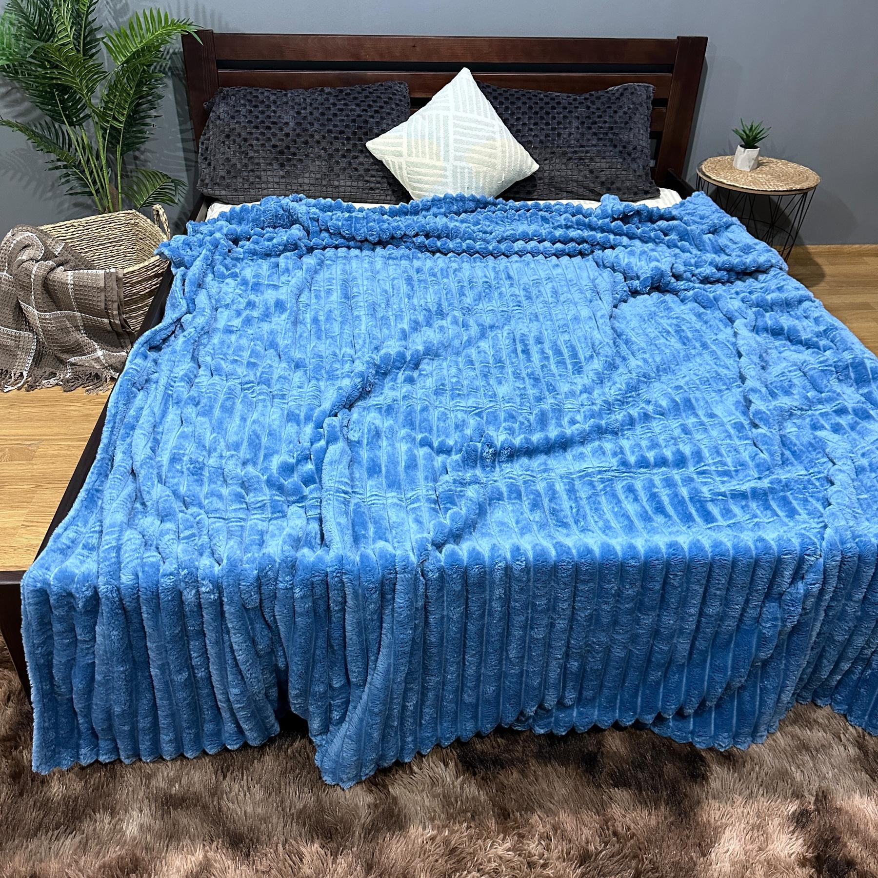 Покривало Королівський шарпей євро 200х220 см Морська хвиля - фото 1 Покривало Королівський шарпей євро 200х220 см Морська хвиля - фото 1