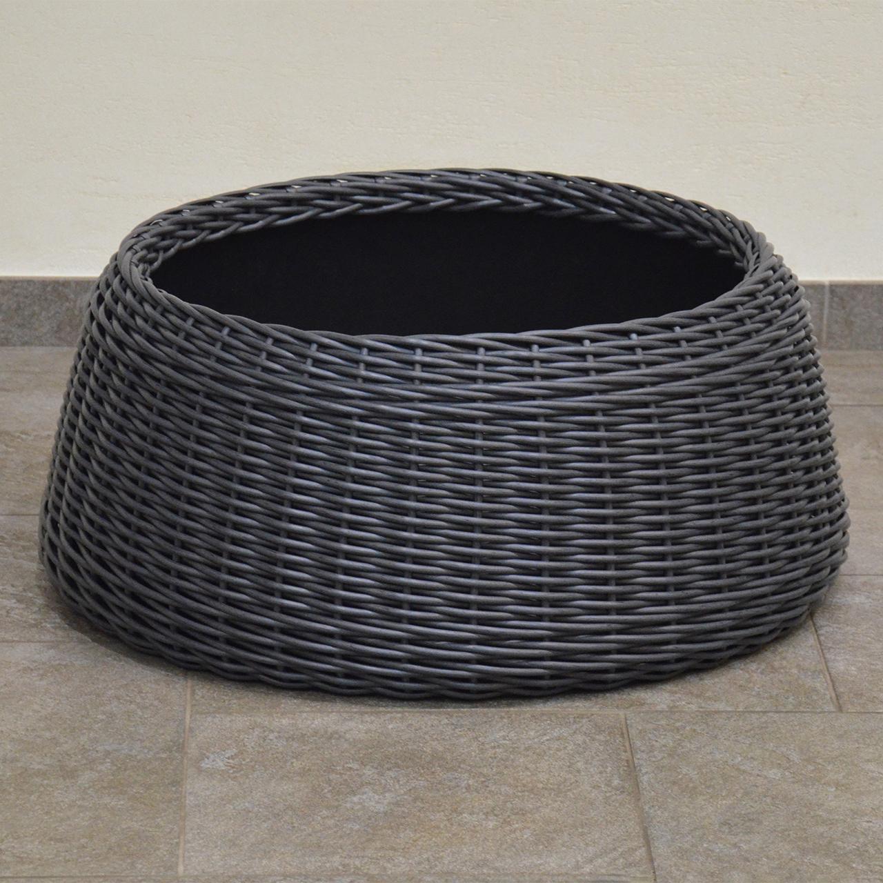 Подставка-юбка под елку плетеная из искусственного ротанга/ручной работы XL Графитовый (23116145) - фото 7 Подставка-юбка под елку плетеная из искусственного ротанга/ручной работы XL Графитовый (23116145) - фото 7