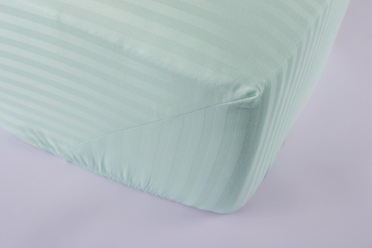 Простынь Lotus Отель Сатин Страйп 1х1 160х200х25 на резинке (2000022176354)