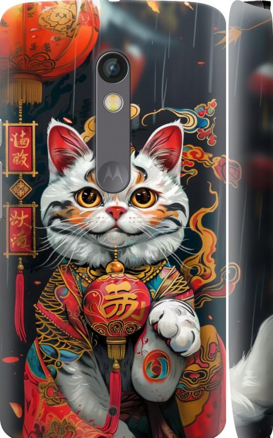 Чехол на Motorola Moto X Play China Cat v2 (6135m-459-42517)