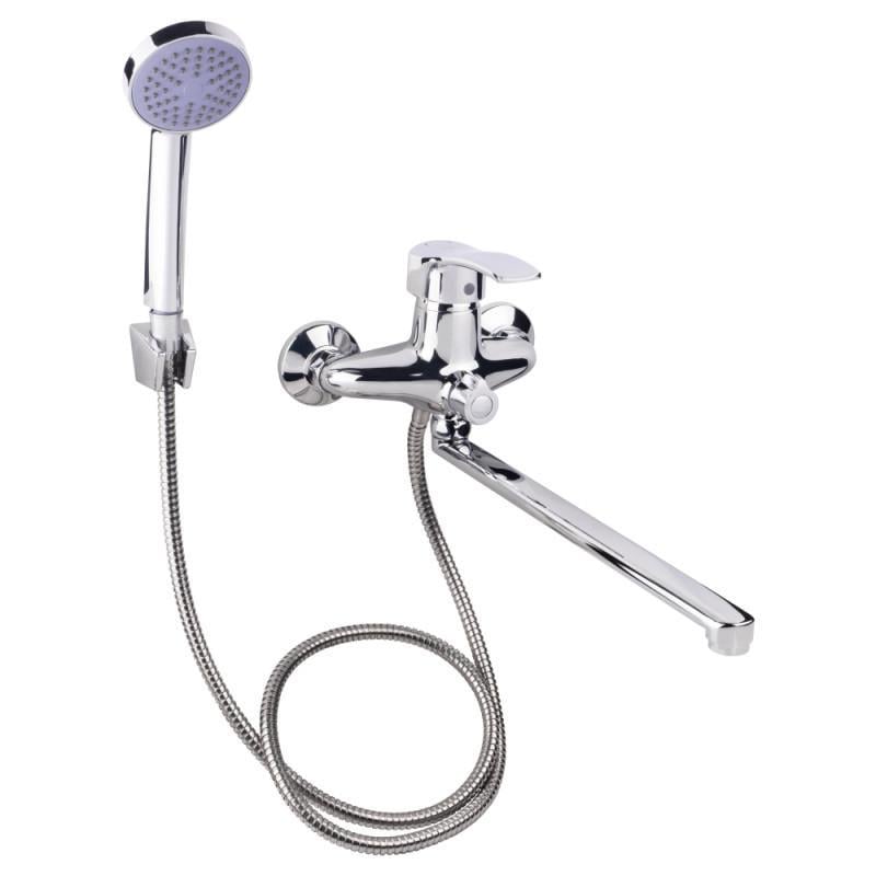 Змішувач для ванни Lidz Anny 005 з поворотним виливом з душовим гарнітуром k40 Chrome (LDANN005CRM35120)