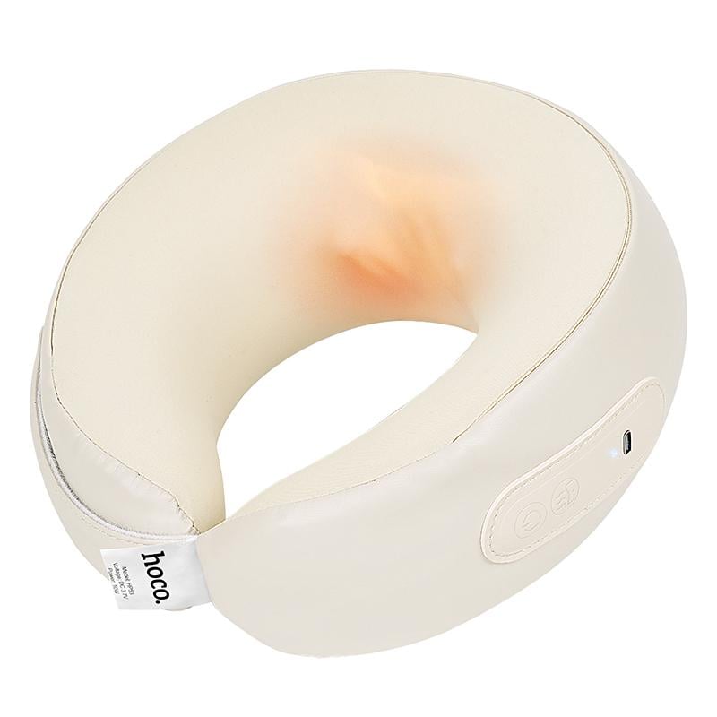 Массажер для шеи Hoco HP53 Neck Massager 1200 mAh Beige