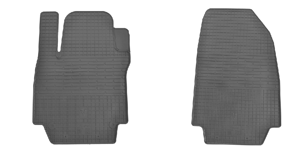 Коврики резиновые Stingray в салон Renault Captur 13-/Clio III 05-/Clio IV 12- передние 2 шт. (1018082)