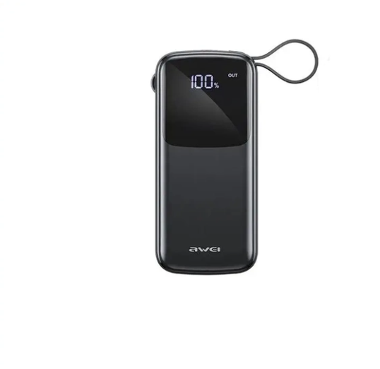 Батарея портативная Awei P135K 20000 mAh с кабелем Черный Батарея портативная Awei P135K 20000 mAh с кабелем Черный
