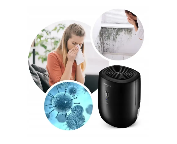 Осушувач повітря Mozano DryVac 30W з резервуаром 800 мл Чорний (AGD/OSU/POW/3#CZARNY) - фото 5 Осушувач повітря Mozano DryVac 30W з резервуаром 800 мл Чорний (AGD/OSU/POW/3#CZARNY) - фото 5