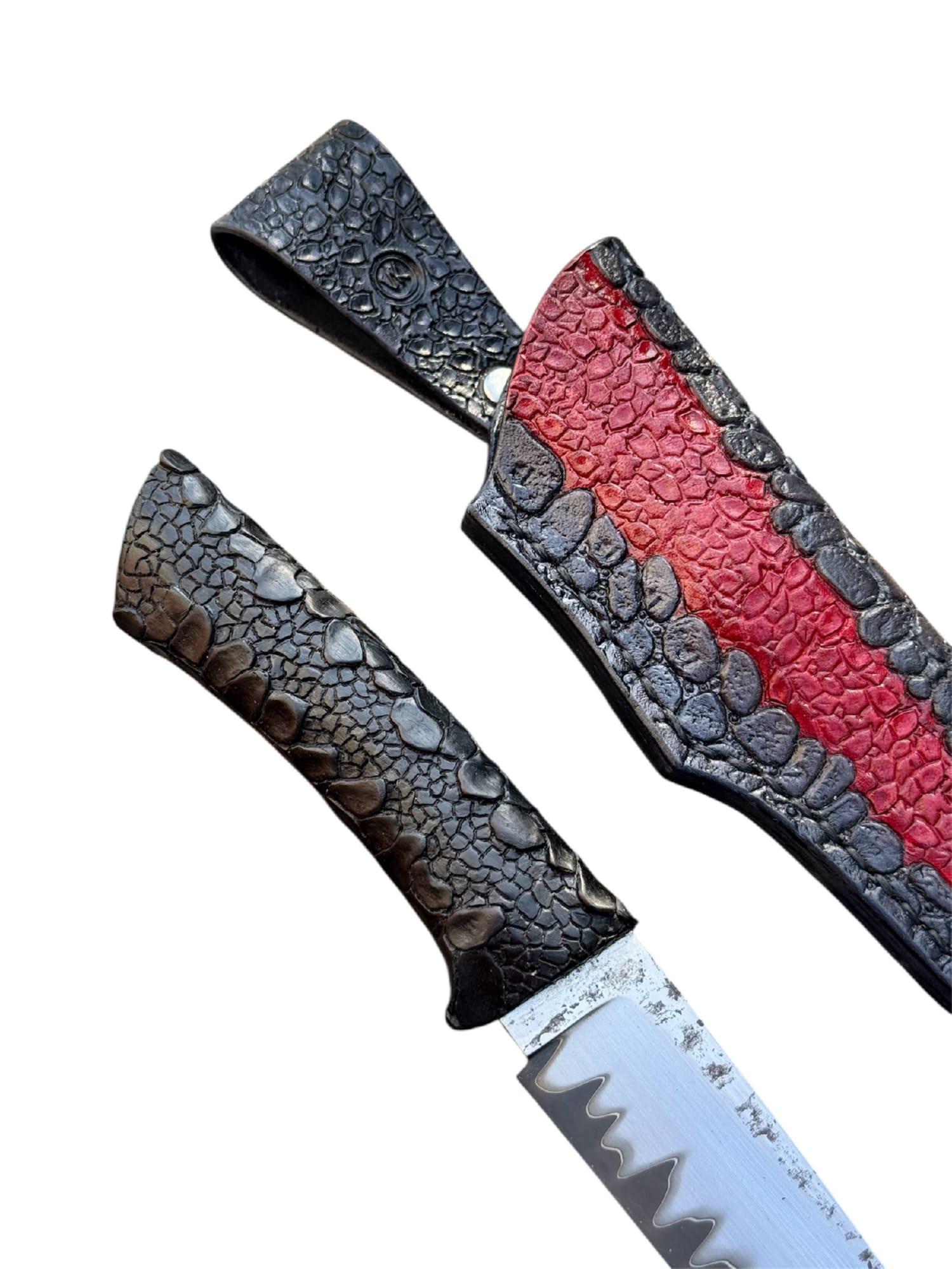 Нож туристический Gorillas BBQ KN207 Раскол сталь ламинат Rex-12 - фото 8