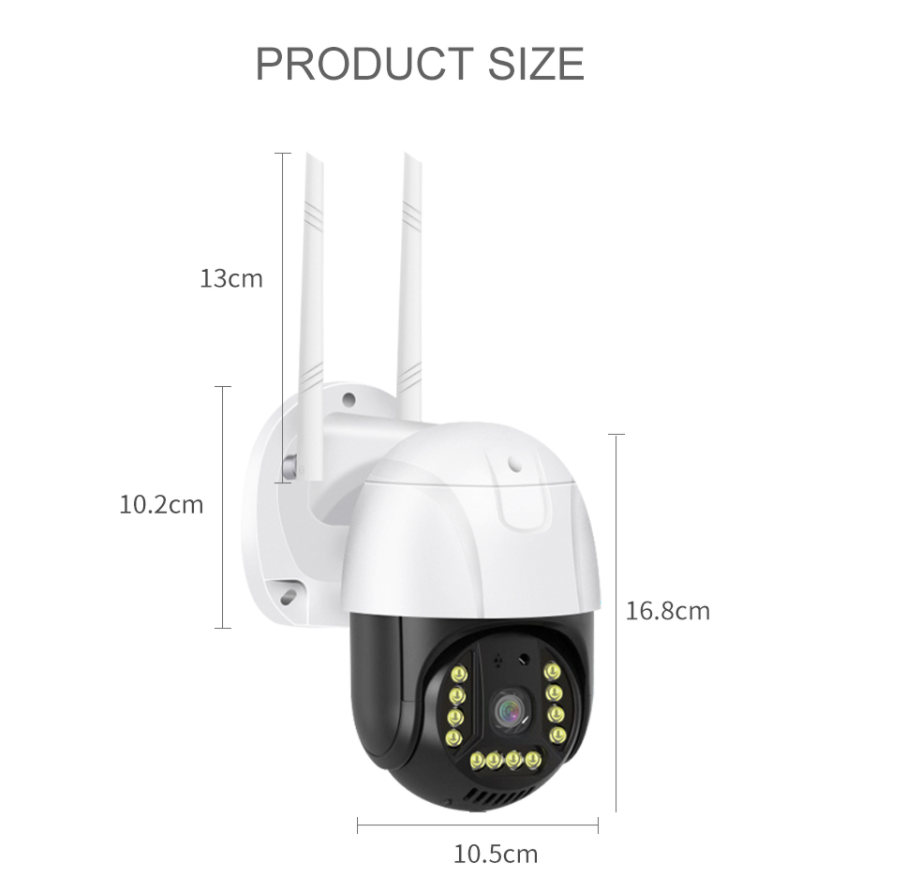 Уличная IP камера WiFi Verto VRT-C15 2MP Outdoor WiFi PTZ FHD 1080p уличная поворотная - фото 5