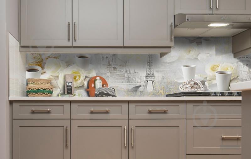 Скинали на кухню Zatarga «Французский кондитер» 600х2500 мм виниловая 3Д наклейка кухонный фартук Скинали на кухню Zatarga «Французский кондитер» 600х2500 мм виниловая 3Д наклейка кухонный фартук