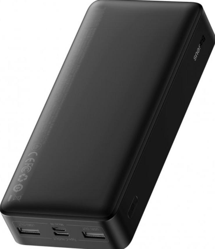 Батарея портативная BASEUS Bipow Digital Display Overseas Edition PPBD050101 20000 mAh 15 W Black - фото 2