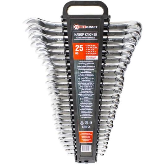Набор ключей комбинированных 6-19/21/22/24/27/30/32 мм в пластиковом держателе 25 пр. (FK-5261MP) Набор ключей комбинированных 6-19/21/22/24/27/30/32 мм в пластиковом держателе 25 пр. (FK-5261MP)