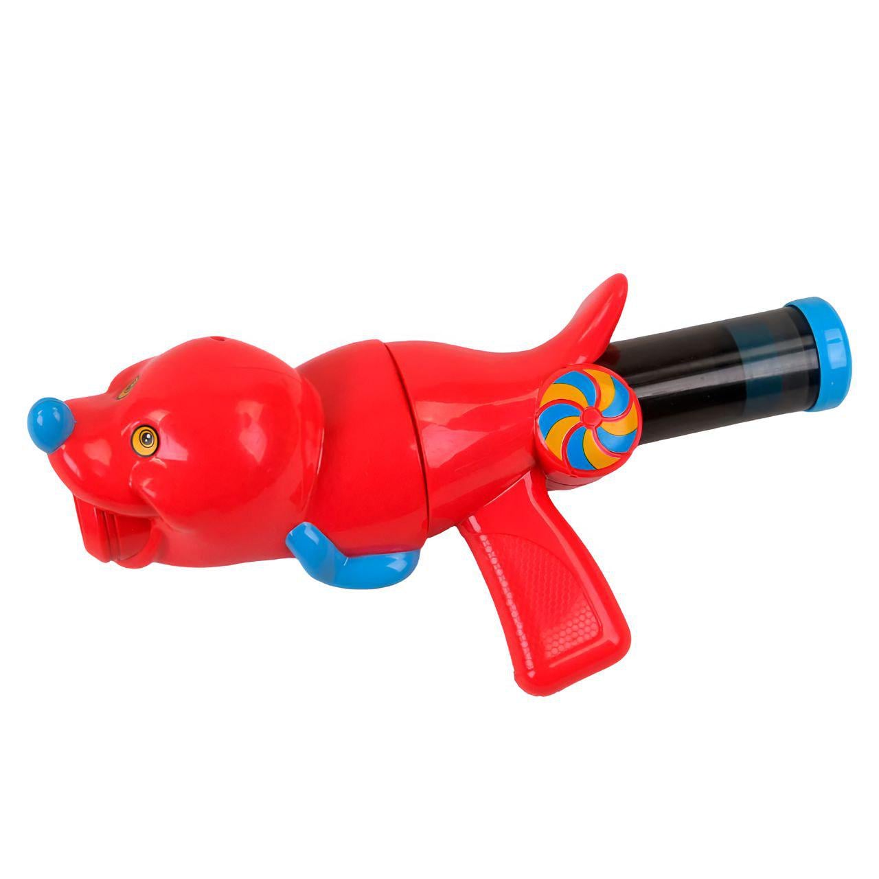 Пистолет игрушечный помповый с 6 мягкими разноцветными патронами Красный (5006 D) Пистолет игрушечный помповый с 6 мягкими разноцветными патронами Красный (5006 D)