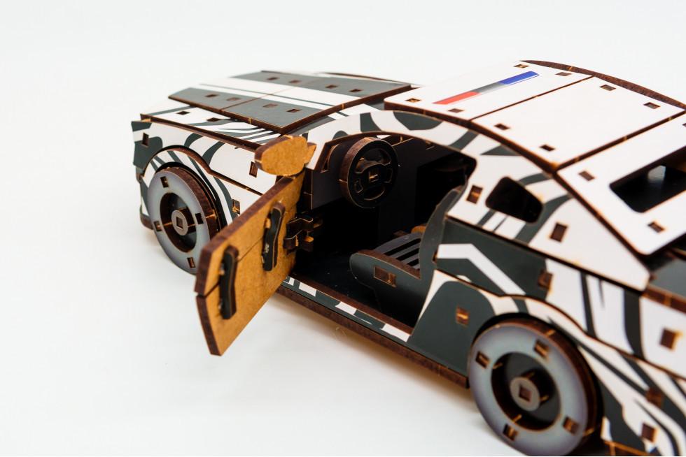 Пазл 3D із дерева механічний PuzzleOK Ford Mustang GT 162 деталі Білий - фото 7 Пазл 3D із дерева механічний PuzzleOK Ford Mustang GT 162 деталі Білий - фото 7