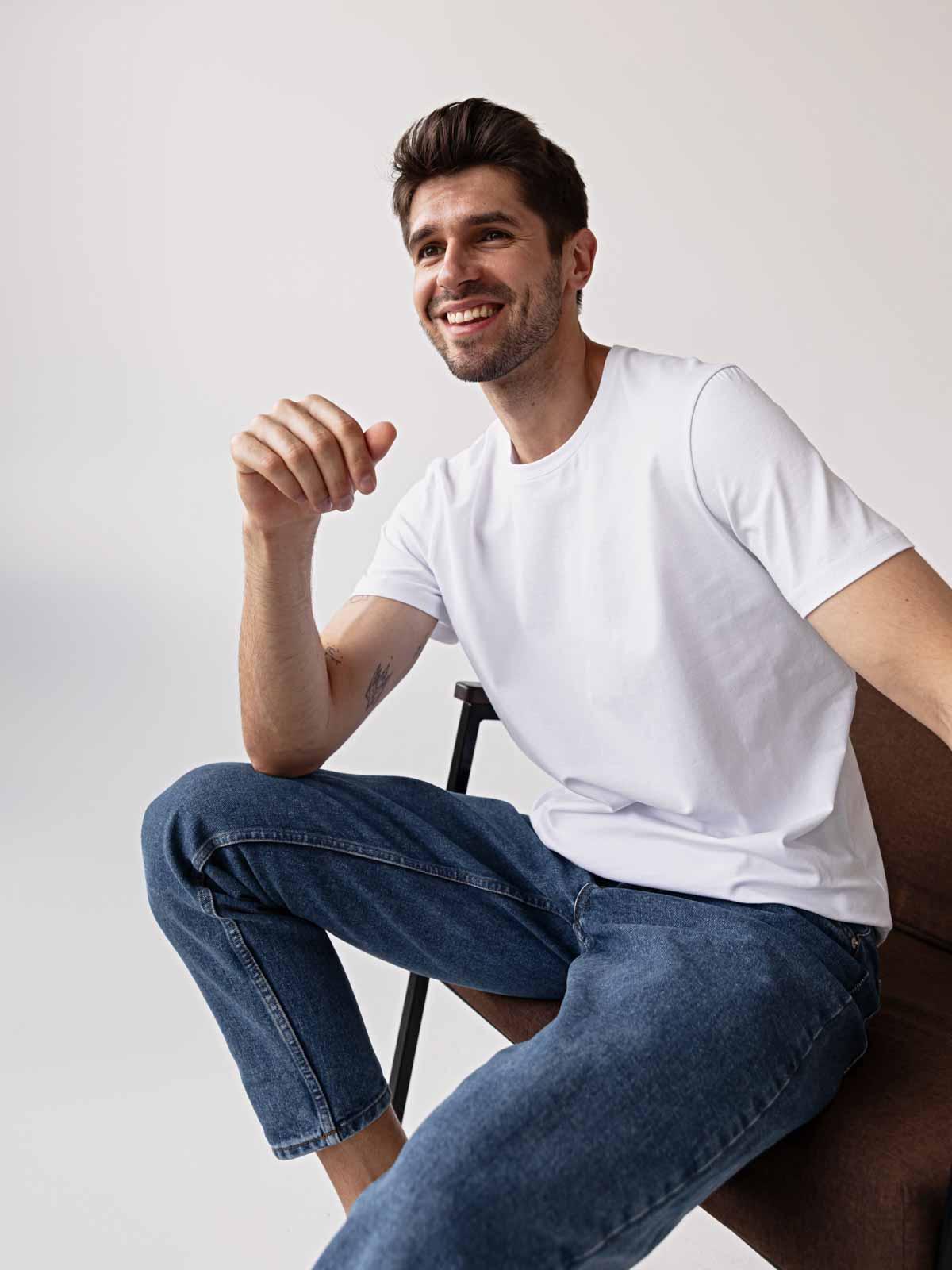 Футболка чоловіча FROMUS S Білий (1041-1)