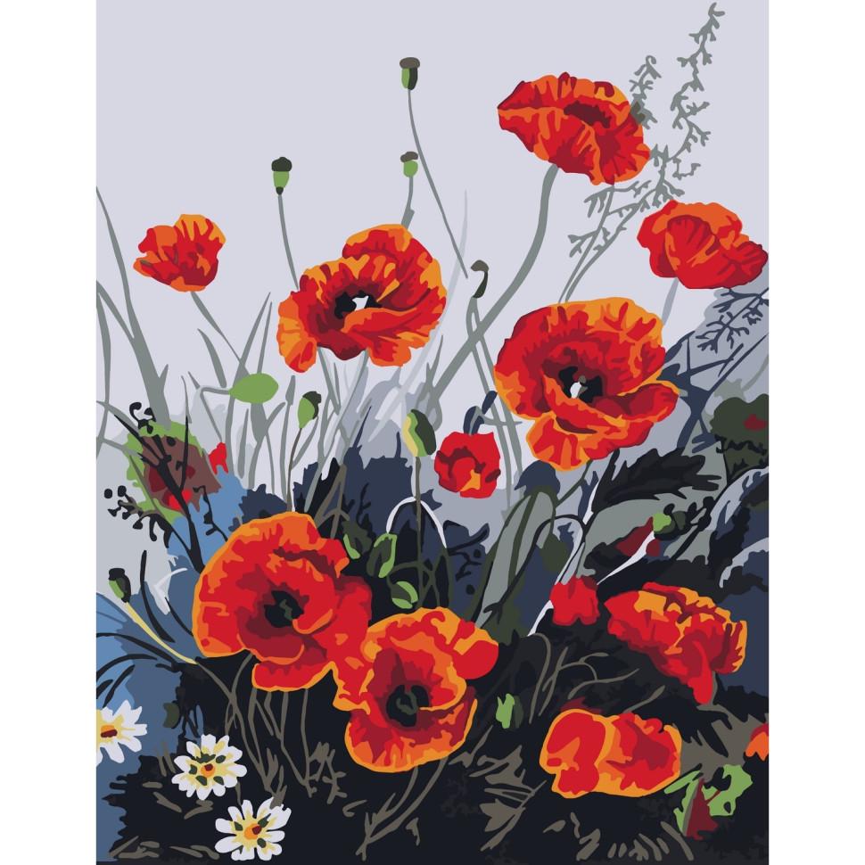 Картина по номерам ART CRAFT Красочные маки 40x50 см без коробки (ACR-13105-AC)