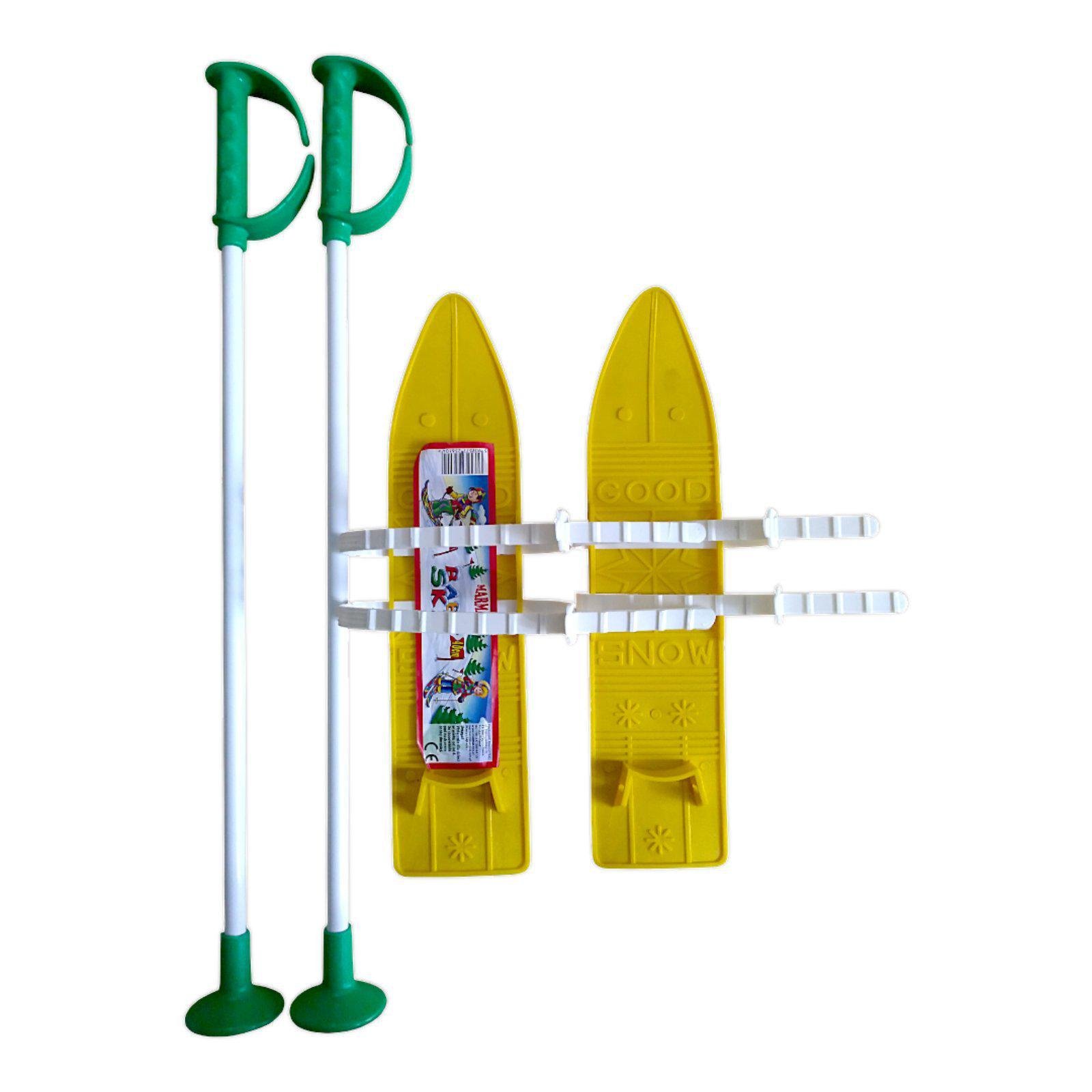 Набір лижний дитячий Marmat 40 см Жовтий (16849) - фото 1 Набір лижний дитячий Marmat 40 см Жовтий (16849) - фото 1