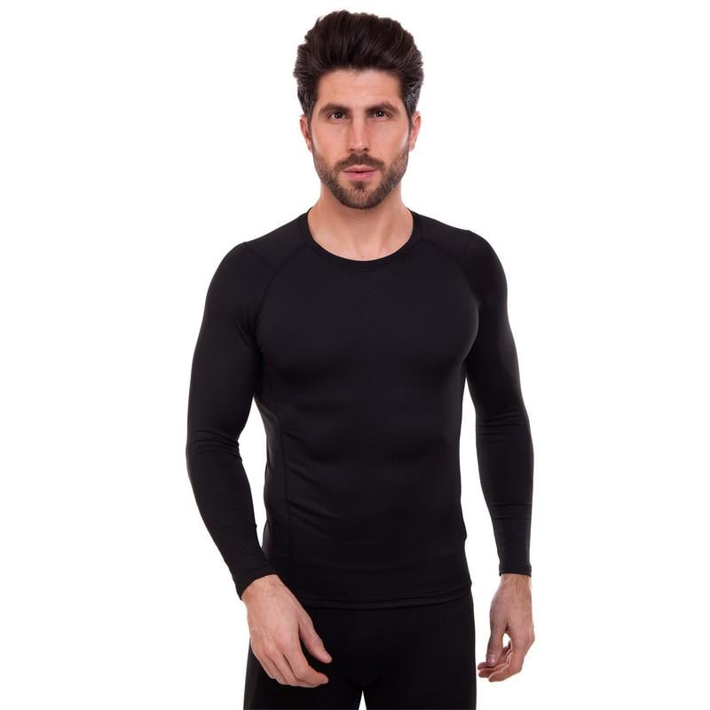 Рашгард UA-500 LIDONG для мужчин с длинными рукавами M рост 165-170 см Черный (8585053829159)