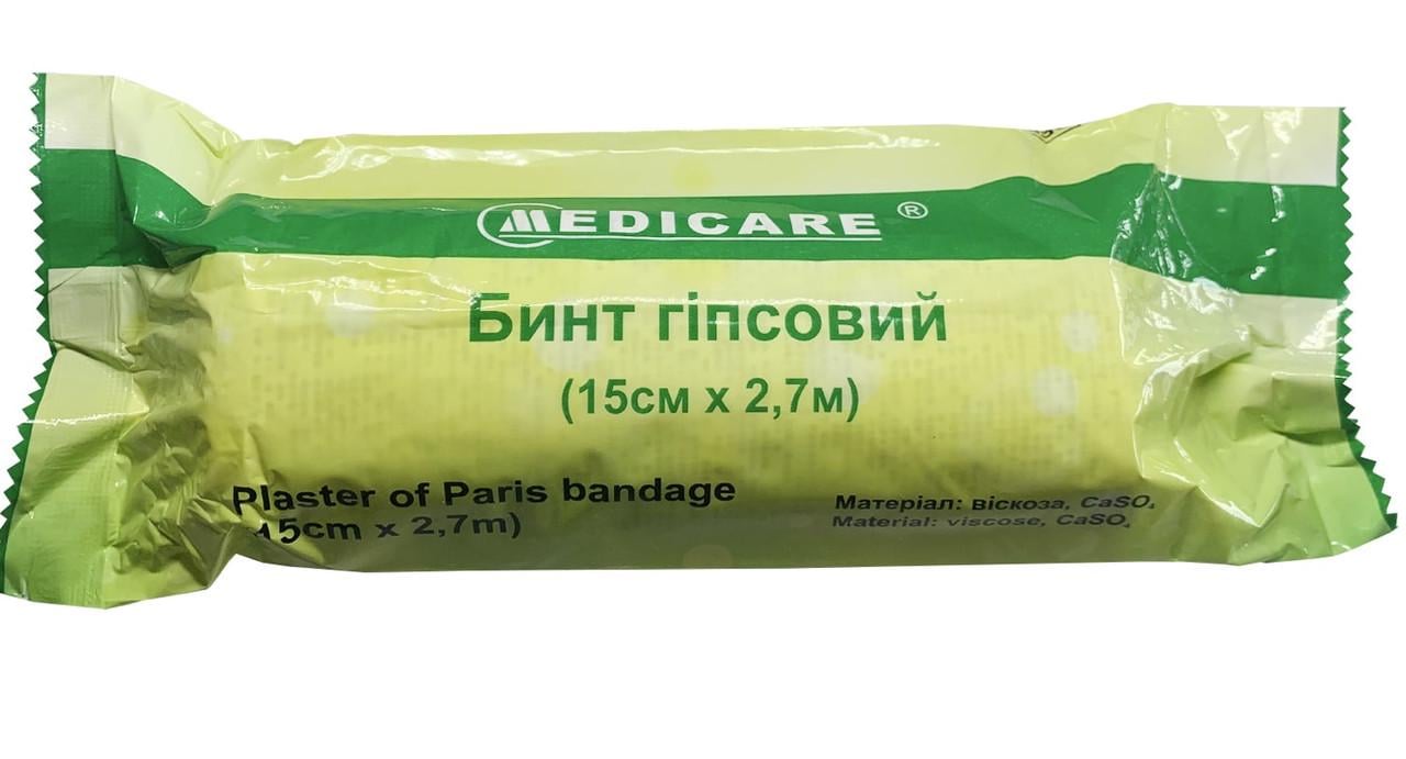 Бинт гипсовый Medicare 15 см х 2,7 м (000008643)