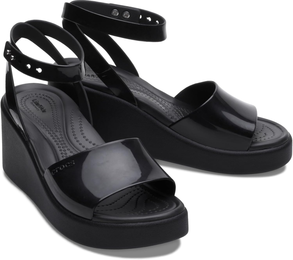Сандалії жіночі Crocs Brooklyn Ankle Strap Wedge Black р. 38-39 Чорний (24606) Сандалії жіночі Crocs Brooklyn Ankle Strap Wedge Black р. 38-39 Чорний (24606)