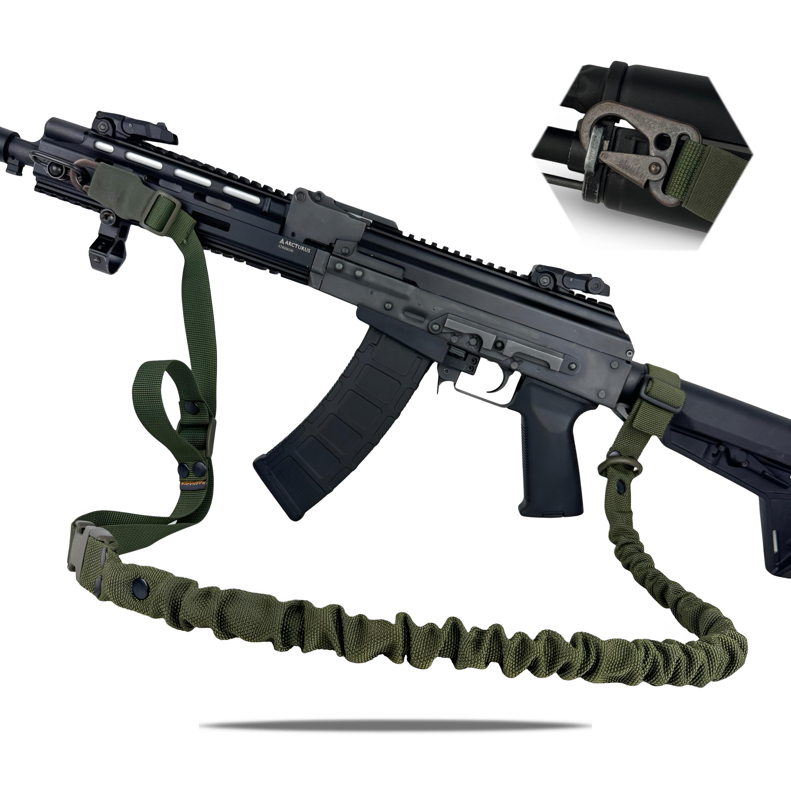 Ремінь для зброї одно/двоточковий еластичний Ragnarok FORSETI Олива - фото 7