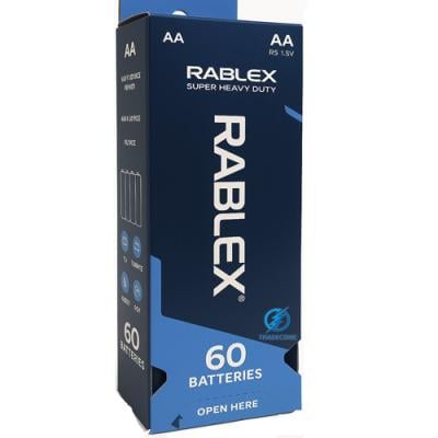 Батарейки Rablex Super Heavy Duty AА 60 шт./уп.