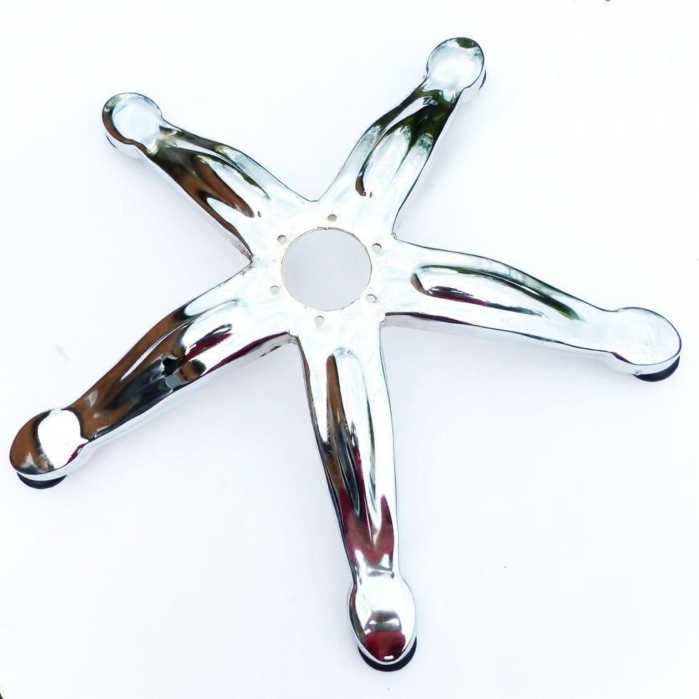 Ножка пятилучья для парикмахерского кресла ДенІС professional 0013 хромированная на 6 болтов (1453070576)