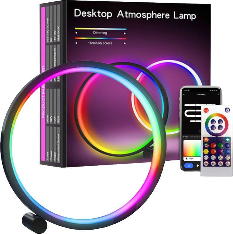 Лампа розумна Tuya Smart LED WiFi/Bluetooth/Alexa/Google RGB 16 мільйонів кольорів Color/White (658914) - фото 3 Лампа розумна Tuya Smart LED WiFi/Bluetooth/Alexa/Google RGB 16 мільйонів кольорів Color/White (658914) - фото 3