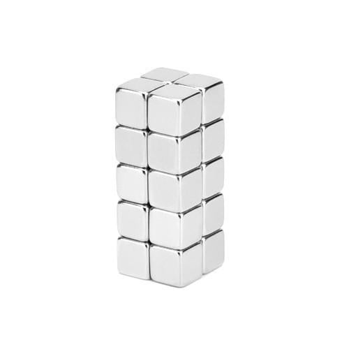 Комплектнеодимових магнітів сильних квадратних N35 10 шт. 5x5x5 мм Silver (287670) Комплектнеодимових магнітів сильних квадратних N35 10 шт. 5x5x5 мм Silver (287670)