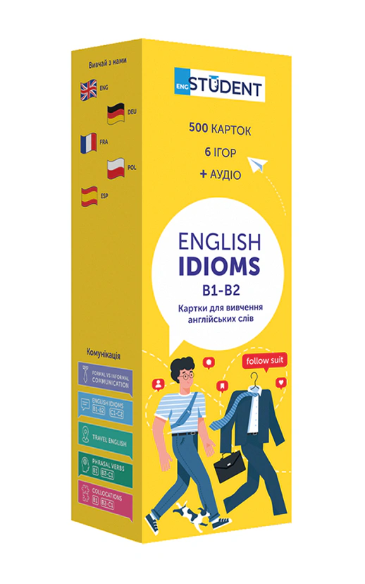 Книга English Student "Ідіоми English B1-B2 500 англійська" 9786177702657
