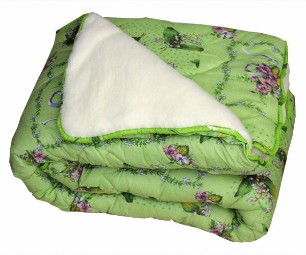 Одеяло шерстяное евро Лери Макс Зеленый