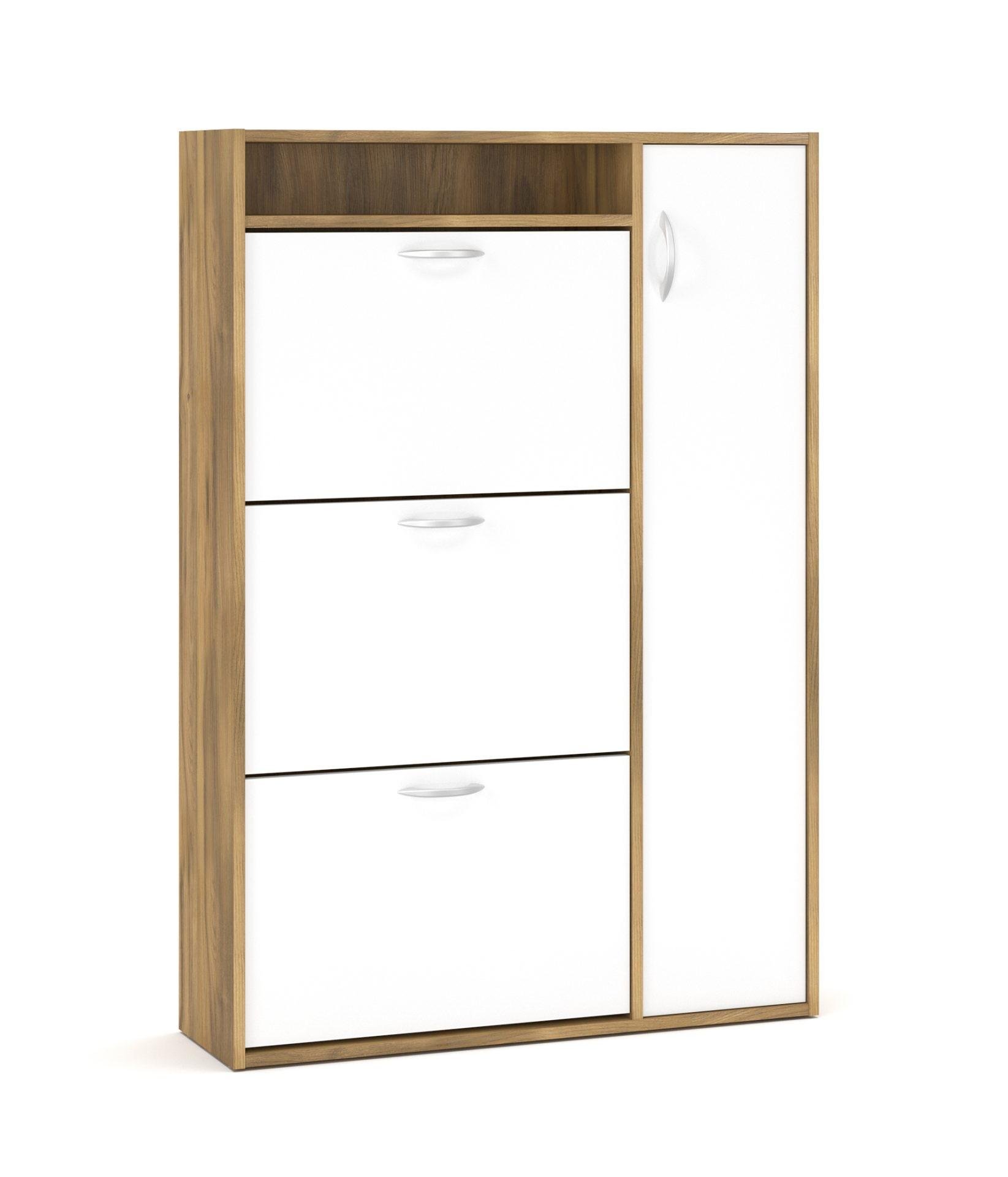 Тумба для взуття Мебель-Сервіс Оріон ДСП Дуб бароко/Білий матовий (47673)